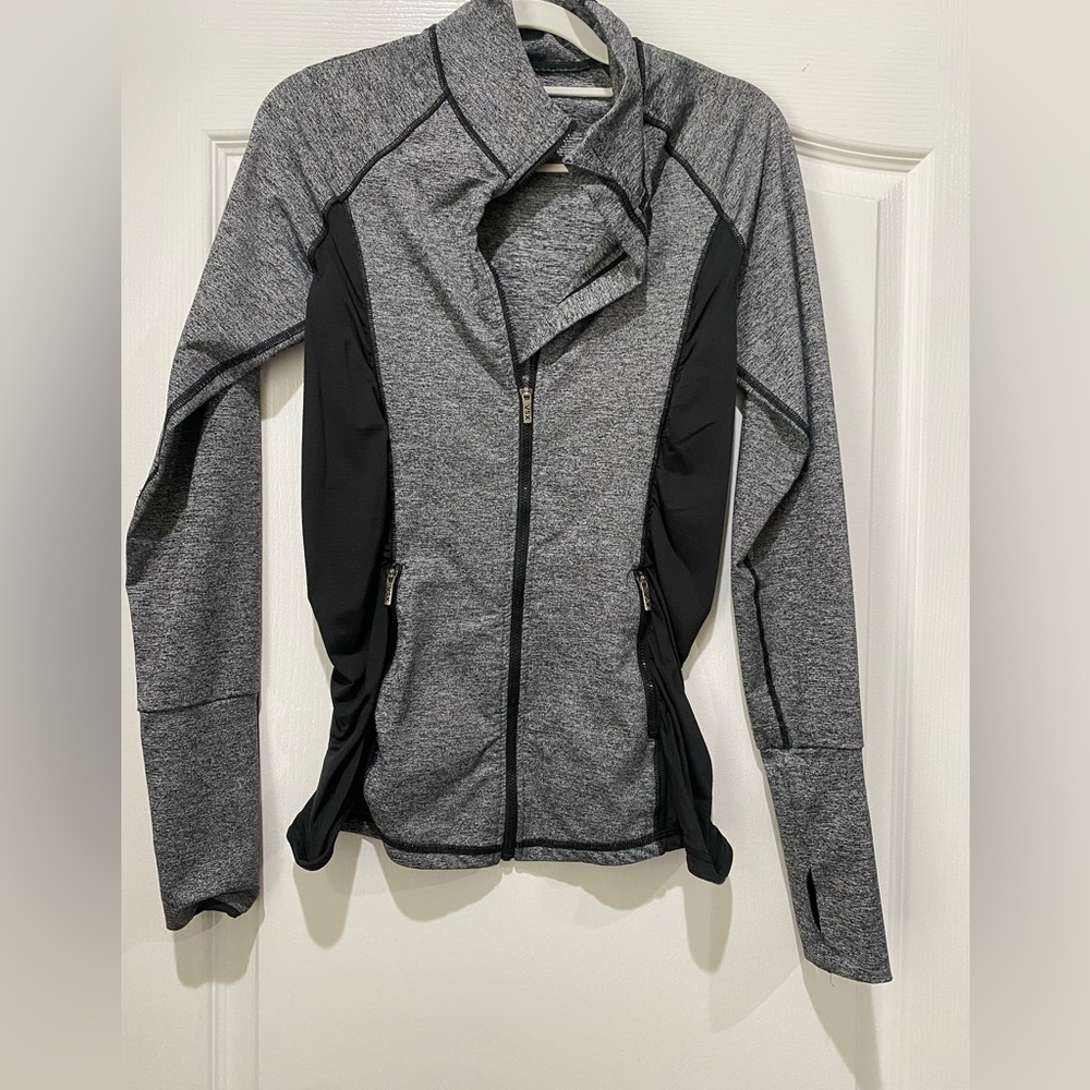 VSX Heather Gray and Black Women's track Jacket
